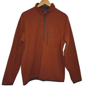 Nike ACG Men’s Alpine 1/4 Zip Pullover Sweater Knit Exterior Fleece Lined Sz Med